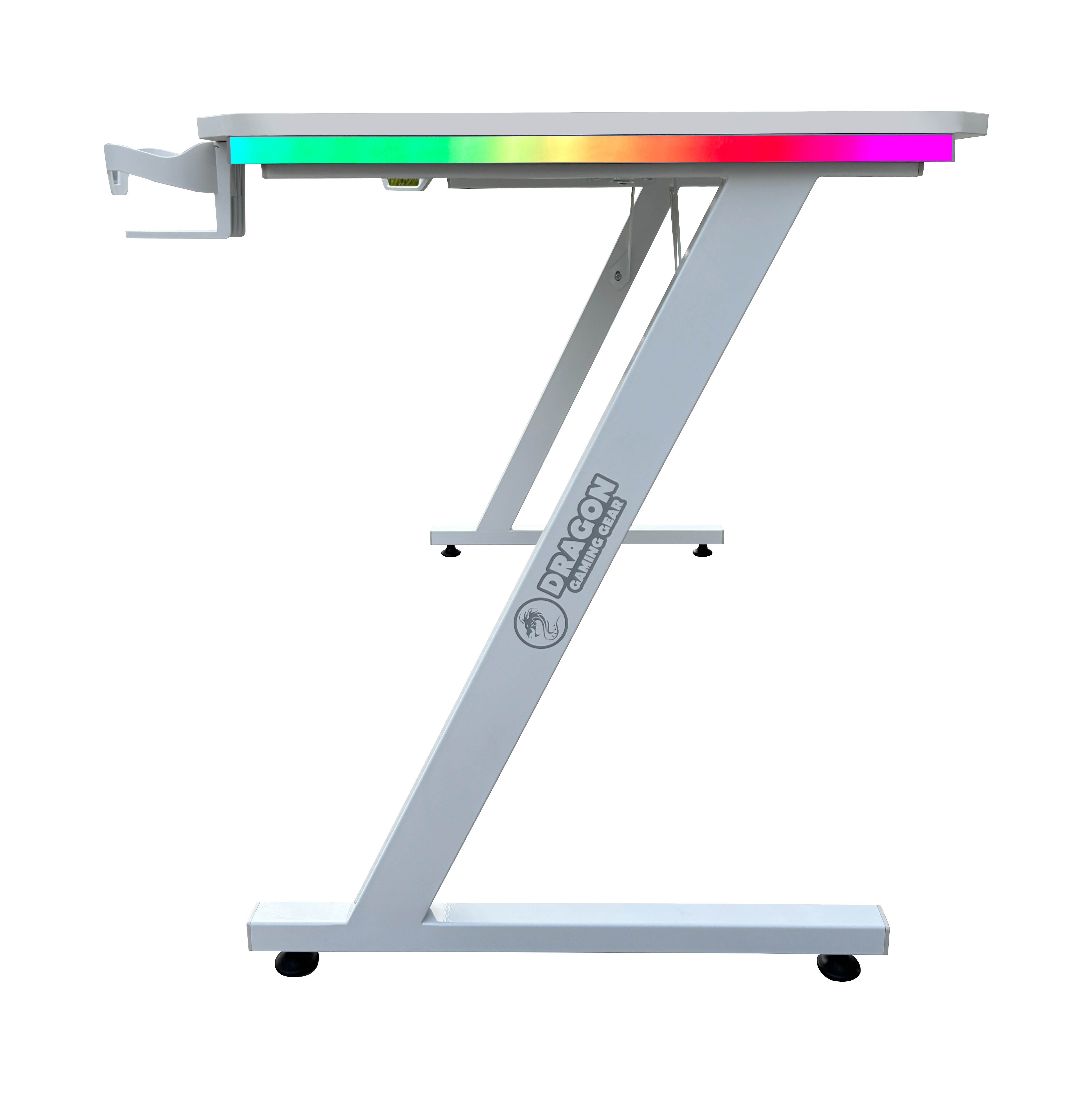 DRAGON שולחן גיימינג תאורת RGB אורך 120 ס"מ דגם TZ משלוח חינם